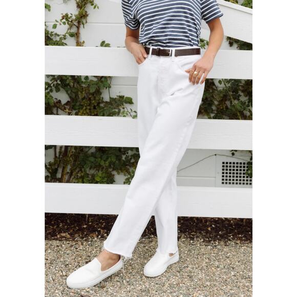 Jenni Kayne White Preppy Canvas‎ Slider Sneaker Size 9 - Picture 1 of 11
